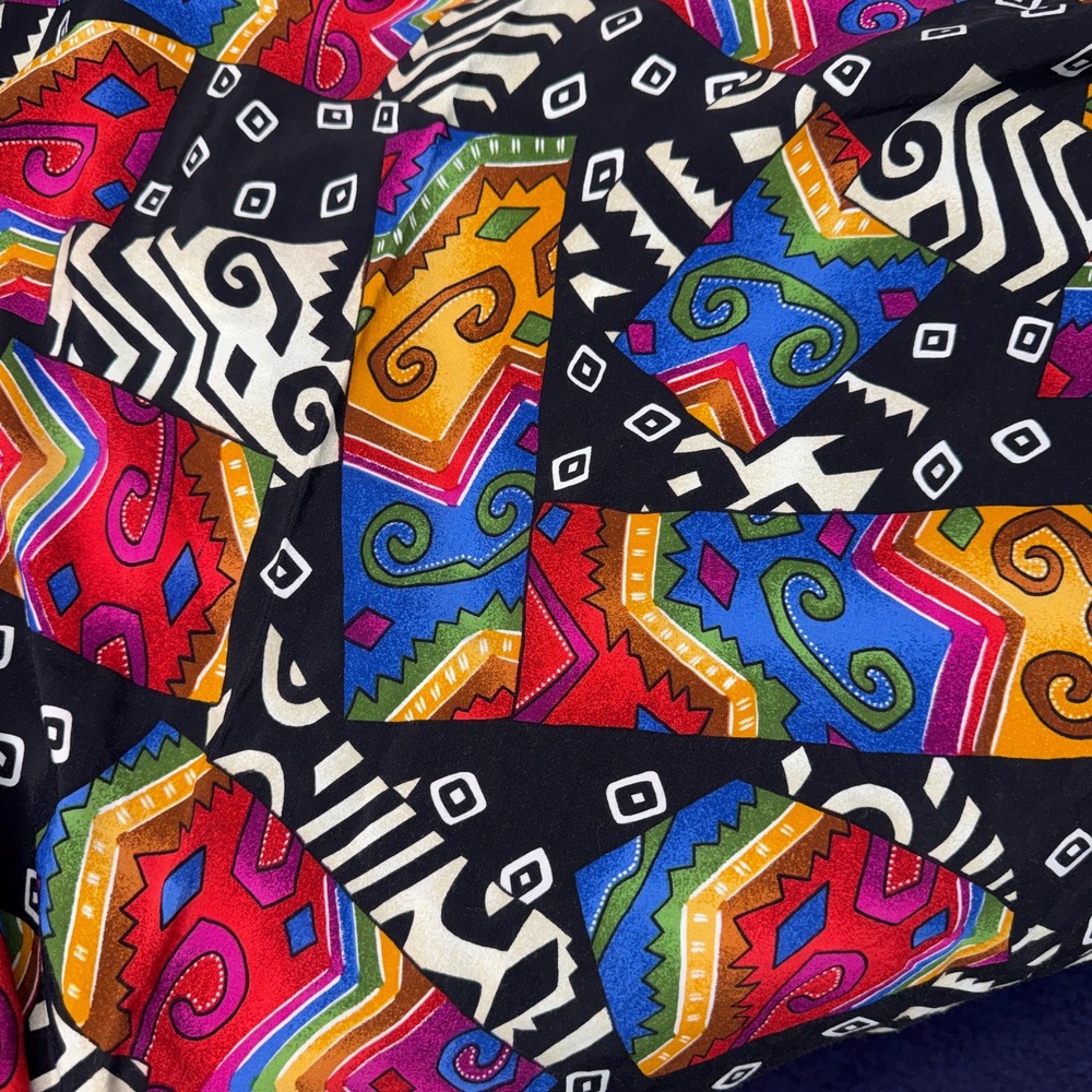 SYKEL Entetprises Fabric Geometric African 1990 Theme One Piece 62"X96" Prewashd